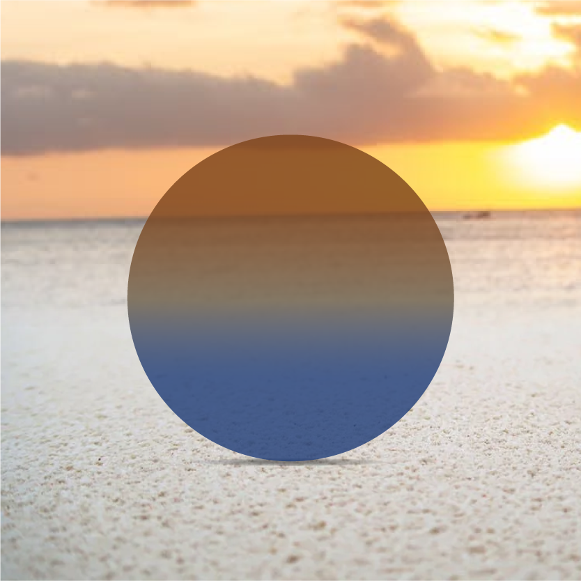 Gradient polarized cheap lenses